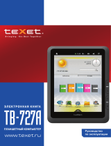 TEXET TB727A 4Gb Red Руководство пользователя