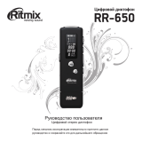 Ritmix RR-650 4Gb Руководство пользователя