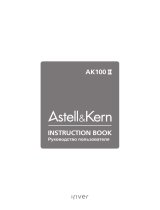 Astell & Kern AK100 II 64GB Smoky Blue Руководство пользователя