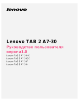 Lenovo Tab 2 A7-30 16Gb 3G Black Руководство пользователя