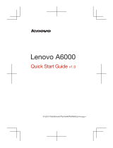Lenovo A6000 Black Руководство пользователя