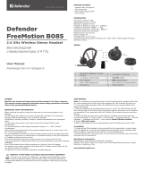 Defender FreeMotion B085 (63085) Руководство пользователя
