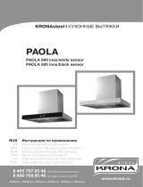 Krona Paola 600 Inox/Black sensor Руководство пользователя