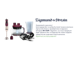 Zigmund & Shtain BH-339 M Руководство пользователя