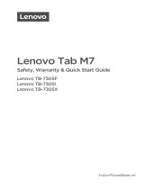 Lenovo Tab M7 TB-7305I 7" 16Gb 3G Black Onyx(ZA560043RU) Руководство пользователя