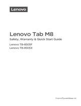 Lenovo Tab M8 TB-8505X 8" 32Gb LTE Grey (ZA5H0060RU) Руководство пользователя