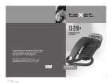 TEXET TX-210+ Silver Руководство пользователя