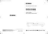 Yamaha DVD S1800 Black Руководство пользователя