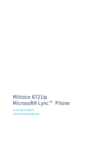 Mitel 6721 Lync Phone Справочное руководство