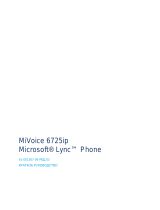 Mitel 6725 Lync Phone Справочное руководство