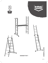 Mac Allister Échelle d'escalier multiposition à plateforme 2 x marches - 3,3 m Руководство пользователя