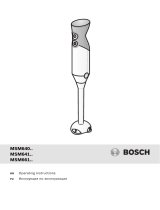 Bosch MSM64155RU/01 Руководство пользователя