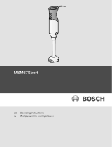 Bosch MSM67SPORT/01 Руководство пользователя