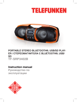 Telefunken TF-SRP3402B Orange Руководство пользователя