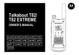 Motorola TalkAbout T82 Extreme (2 штуки) Руководство пользователя