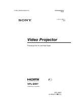 Sony VPL-BW7 Руководство пользователя