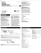 Sony CFD-SO3 CP Руководство пользователя