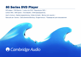Cambridge Audio DVD86 B Руководство пользователя