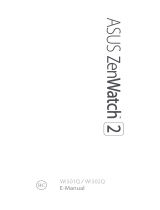 Asus ZenWatch 2, Силиконовый ремешок, дисплей 1.63" Руководство пользователя