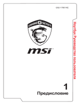 MSI GT 72 S 6QF-058 RU (9S7-178344-058) Dragon Edition G 29 th Anniversary Edition Руководство пользователя