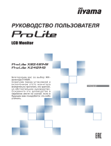 iiyama ProLite X2481HS-B1 Руководство пользователя