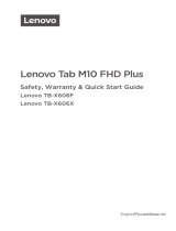Lenovo M10 FHD Plus TB-X606X (ZA5V0333RU) Руководство пользователя