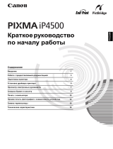 Canon PIXMA iP4500 Руководство пользователя