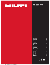 Hilti TE 300-AVR Инструкция по эксплуатации