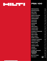 Hilti PSA 100 Инструкция по эксплуатации