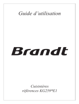 Brandt KG259TE1 Инструкция по применению