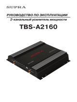 Supra TBS-A2160 Инструкция по применению