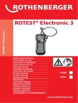 Rothenberger Leak detection device ROTEST Electronic 3 Руководство пользователя