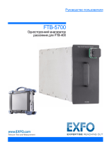 EXFO FTB-5700 Single Ended Dispersion Analyzer for FTB-400 Руководство пользователя