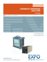 EXFO FTB-5800 Chromatic Dispersion Analyzer for FTB-400 Руководство пользователя