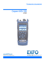 EXFO AXS-100 Series OTDR Руководство пользователя