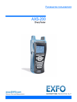 EXFO AXS-200 SharpTESTER Руководство пользователя