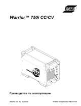 ESAB Warrior™ 750i CC/CV Руководство пользователя