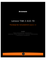 Lenovo Tab2 A10-70L 32Gb LTE Blue (ZA010070RU) Руководство пользователя
