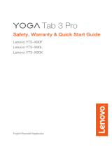 Lenovo Yoga Tablet 3 Pro 64Gb LTE (X90L) Руководство пользователя