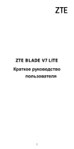 ZTE Blade V7 LITE Gold Руководство пользователя
