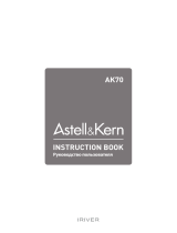 Astell & Kern AK70 64Gb Black Руководство пользователя