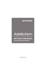 Astell & Kern AK70 MKII Black Руководство пользователя