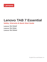 Lenovo Tab 7 TB-7304I 7" 16Gb 3G Black (ZA310050RU) Руководство пользователя