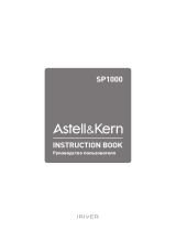 Astell&kern SP1000 Stainless Steel Руководство пользователя