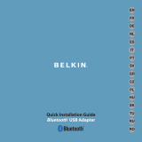 Belkin MINI-ADAPTATEUR BLUETOOTH #F8T016NG Руководство пользователя