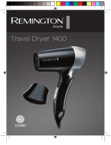 Remington D2400 Travel Dryer 1400 Инструкция по применению