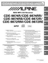 Alpine CDE-9872R Руководство пользователя