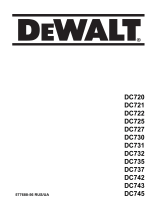 DeWalt DC722K Руководство пользователя