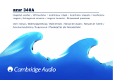Cambridge Audio 340A Руководство пользователя