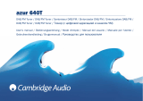 Cambridge Audio 640T Руководство пользователя